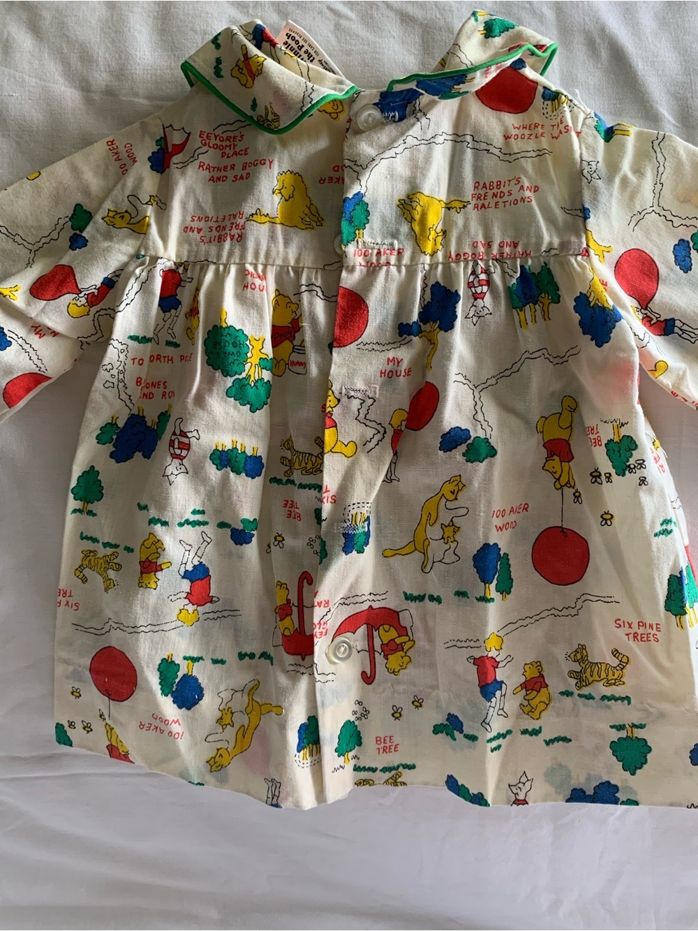 Vintage 1970’s Sears Winnie the Pooh Printed Toddler Dress - Picture 8 of 8